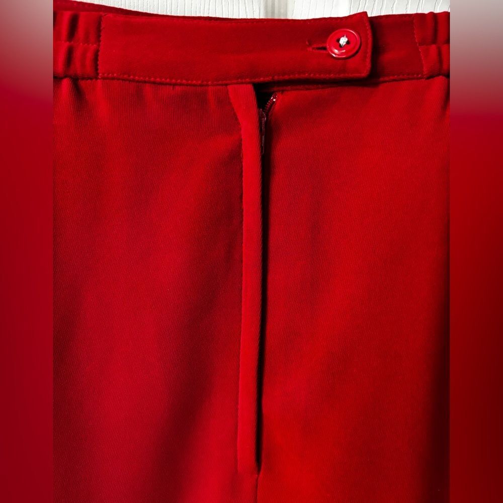 Le Suit Classic Skirt Suit Set Women's Size 14W Red Pockets Lined Holiday READ - Picture 13 of 16